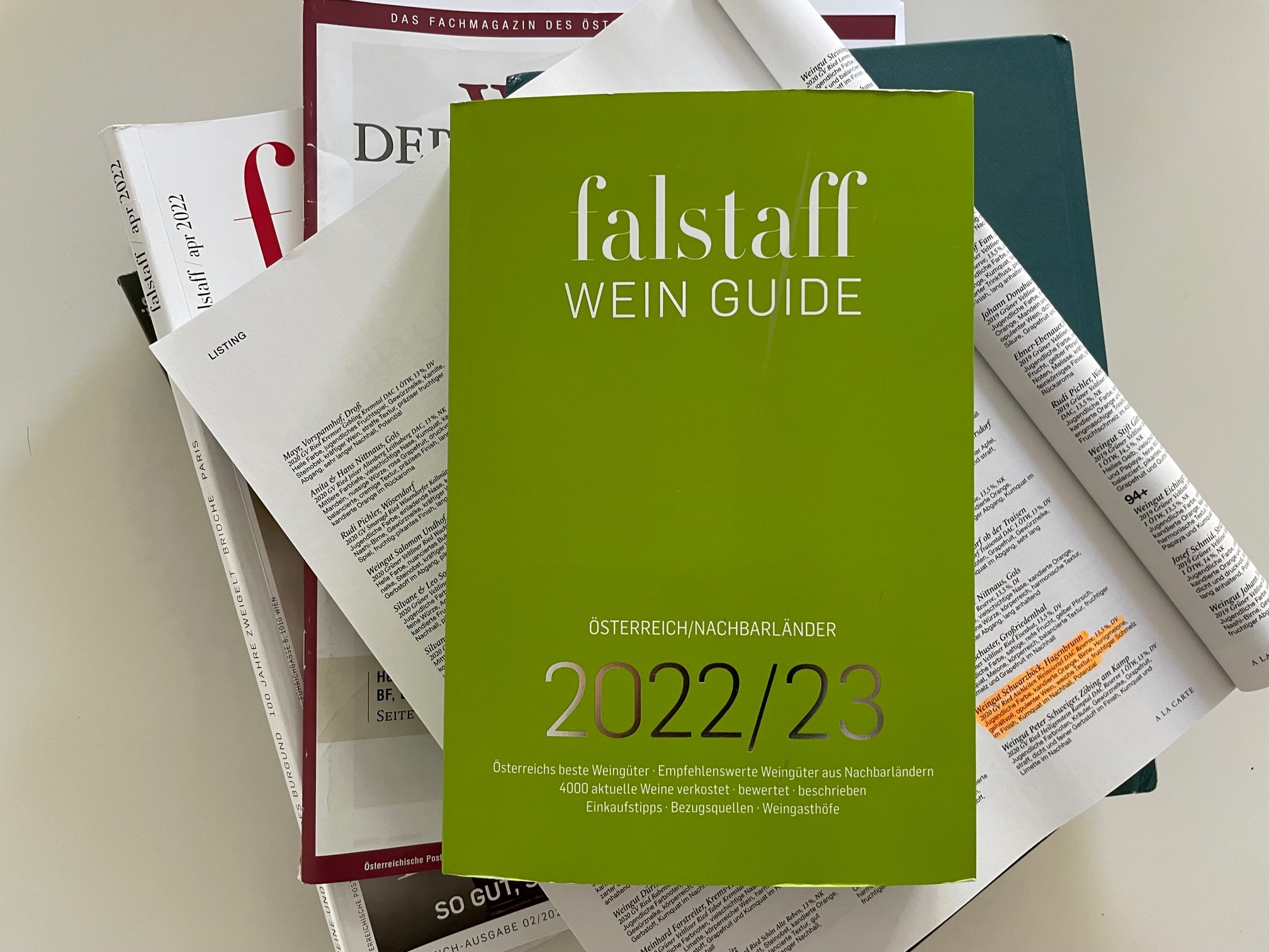 Bewertungen Weinmesse, Weingläser